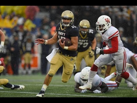 2016 American Football Highlights - Navy 46, #6 Houston 40