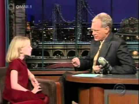 YouTube   Hannah Dakota Fanning Interview Letterman