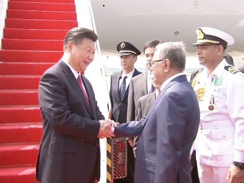 Chinese President Xi Arrives in Bangladesh for State Visit