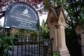 The main school entrance of Trinity Grammar in Summer Hill.