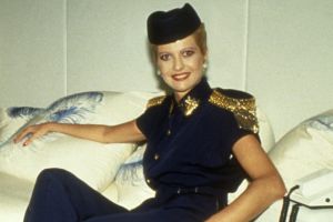 Ivana Trump aboard the Trump Princess in New York circa 1988. 