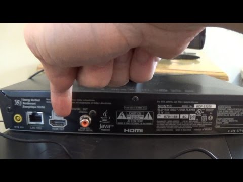 How to Setup a Sony Blue-Ray Disc/DVD Player