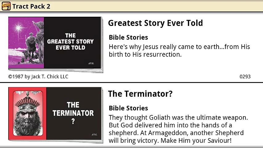   Chick Tracts 2 - English- screenshot 