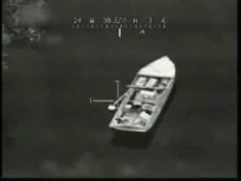 Apache Helicopter 30MM Cannon VS Boat full of Terrorists