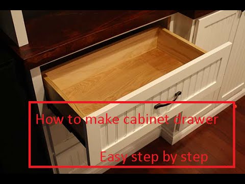 How to make cabinet drawers - Easy step by step woodworking projects