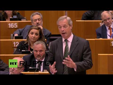 Belgium: Nigel Farage speaks to the European Parliament - FULL SPEECH