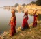 The women of Rajastan are beautifully clothed. I came upon these three women collecting water at Gadi Sagar Lake in ...