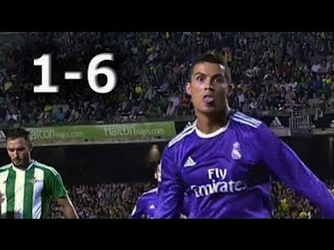 Real Betis vs Real Madrid 1-6 - All Goals & Highlights 2016