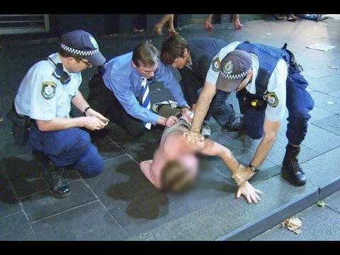 NSW Police and Paramedics deal with alcohol fuelled stupidity