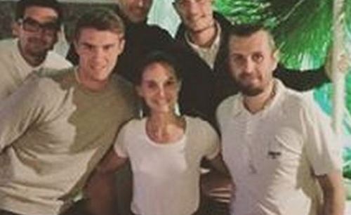 Natalie Portman with Planetarium team