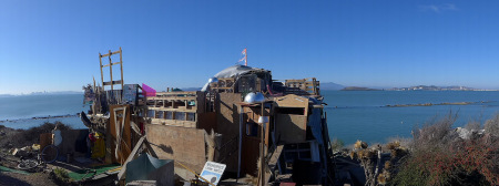 Long-term encampment at the Albany Bulb in the California Bay Area in 2014. - (c) 2016 Brian Awehali