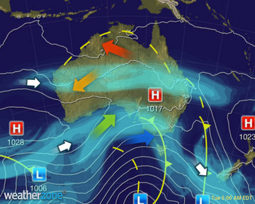 Todays Synoptic weather chart