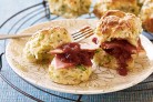 Zucchini and cheddar scones