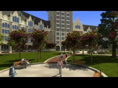 State University of New York SUNY Administration Building - Virtual Tour Animation