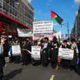 This sizeable, but peaceful, protest was seen progressing down Oxford Street yesterday afternoon. I grabbed a few photos as it passed by: