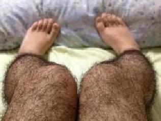 These newly invented hairy leg stocking are said to be a highly effective pervert repellent.