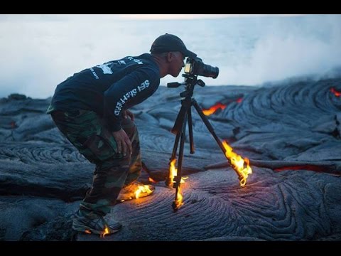 Best "Playing With Lava" Compilation - Stupid or crazy? Active Volcano