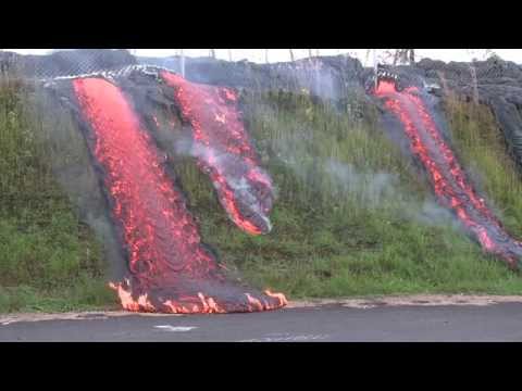 Lava flows in Pahoa - Eruption Update