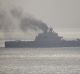 The Russian aircraft carrier Admiral Kuznetsov passes through the English Channel last week.