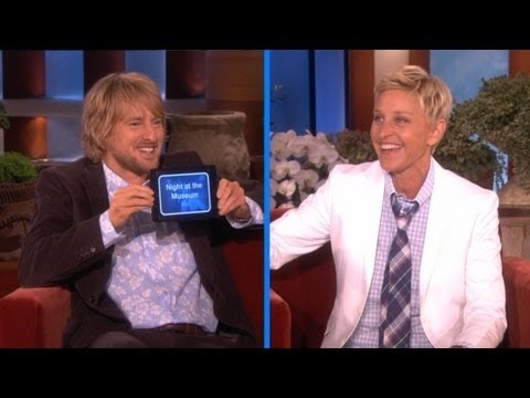 Ellen and Owen Wilson Play 'Heads Up!'