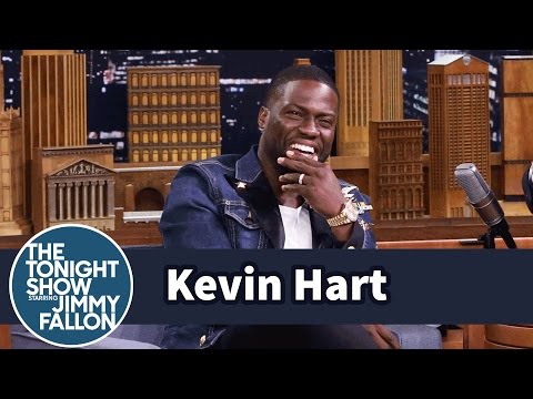 Kevin Hart Walks to Set While Dwayne Johnson Drives