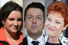 Senators Lambie, Xenophon and Hanson (ABC News)