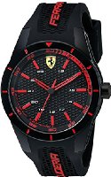 Ferrari Men's 0830245 REDREV Analog Display Japanese Quartz Black Watch