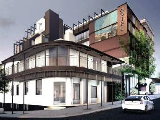 Design image for Hotel La, Petrie Tce as submitted to Brisbane City Council in the development application.