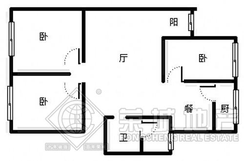 金星立交片区金星小区黄金楼层精装3房 93.3平仅售73万