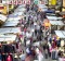 The bustling Ladies Market in Hong Kong's Mong Kok district.