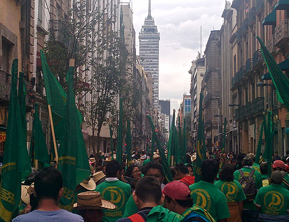 One hundred thousand farmworkers gathered in the center of Mexico City a week ago to demand resources and policy changes from the government.