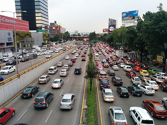 I spent some of my time reading "The Interior Circuit" by Francisco Goldman (this is a photo of it, a circular freeway around the city).