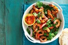 Prawn and romesco salad