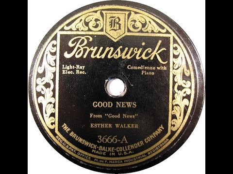 Esther Walker "Good News" Henderson, DeSylva, & Brown 1927 RARE Rube Bloom