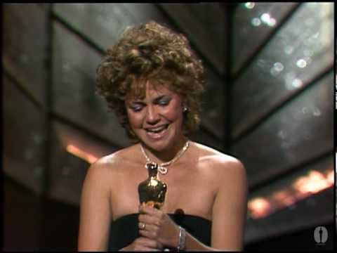 Sally Field winning an Oscar® for "Places in the Heart"