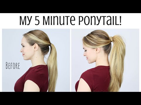 My 5 Minute Ponytail Routine