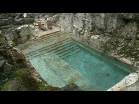 Swim in a luxurious quarry-turned-pool