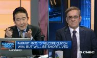 CNBC anchor Martin Soong interviews Uwe Parpart, partner and head of strategy at Capital Link International and editor of Asia Times. Source: CNBC