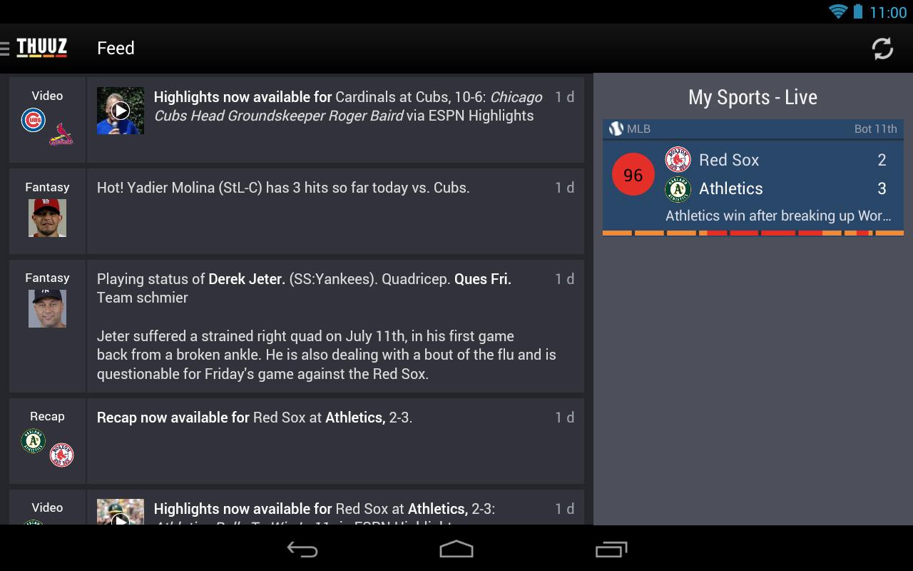    Thuuz Sports- screenshot  