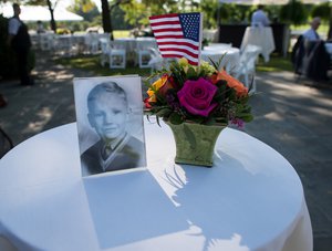 A photograph of astronaut Neil Armstrong.