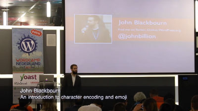 John Blackbourn: An introduction to character encoding and emoji