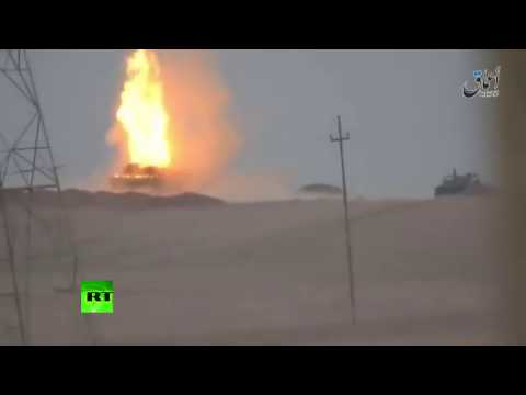 RAW: Iraqi M1 Abrams tank hit by ISIS Kornet guided missile near Mosul