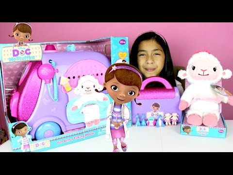 Doc McStuffins Talking Mobile Doctor Kit and Talking Lambie Toys Review |B2cutecupcakes