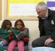 Prime Minister Malcolm Turnbull speaks to students at the Yalata Anangu School in South Australia.