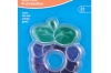The Dream Baby Fruit Soother is filled with water for freezing to cool and relieve sore gums ($4.95)
