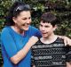 Ally Lancaster with her son Connor McLeod, who was born blind and convinced the Reserve Bank to introduce tactile banknotes. 