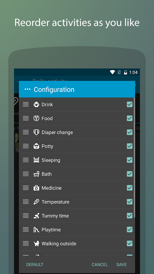    Baby Daybook - daily tracker- screenshot  