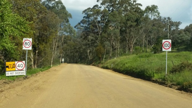 A gravel road in Daylseford.