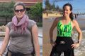 Heather Wilson, left in 2010 when she was drinking, and right in 2015 after adopting a healthier approach to alcohol and ...