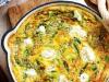 Asparagus and goat’s cheese frittata